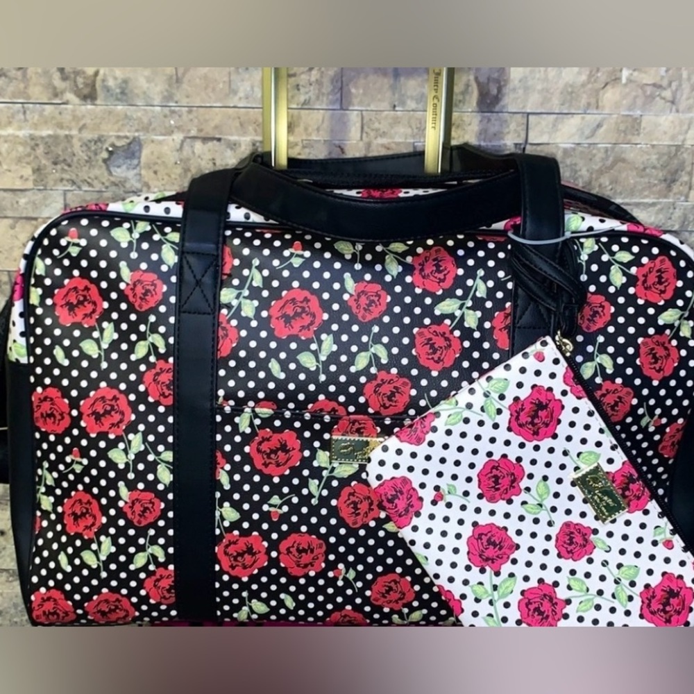 Betsey Johnson Weekender Bag and Crossbody Bag set NWT - Picture 1 of 16